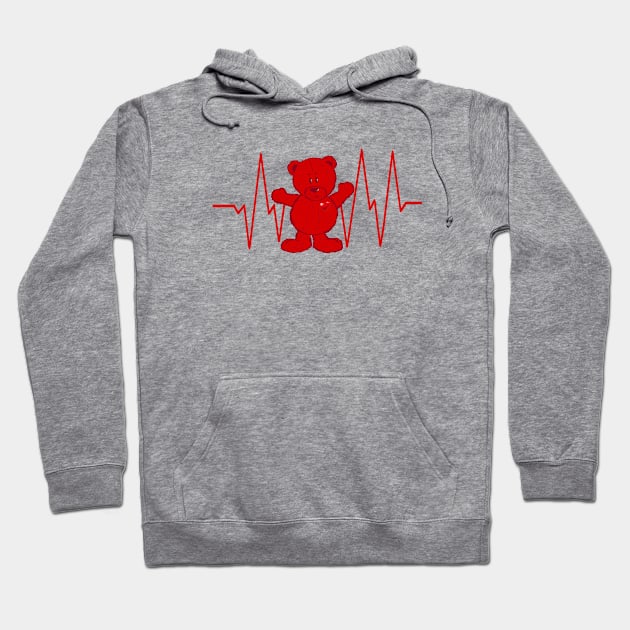 Bear Heartbeat Hoodie by KJKlassiks